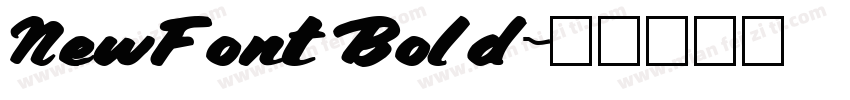 NewFont Bold字体转换